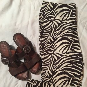 Chico size med zebra print Capri